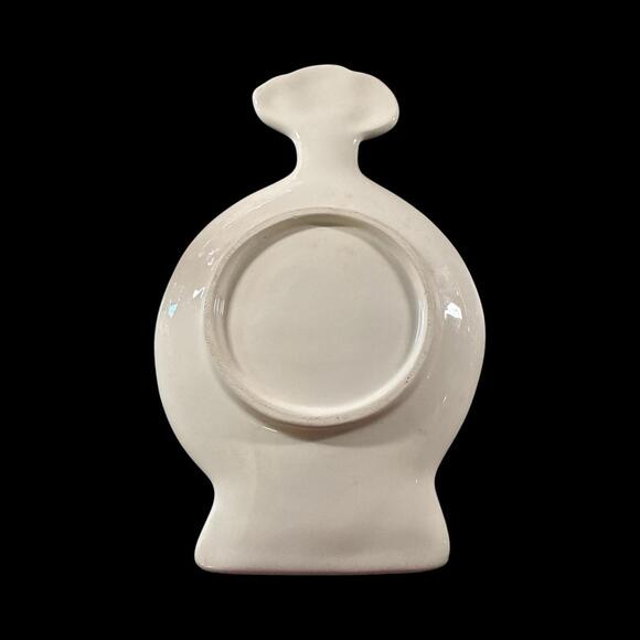 Fat & Skinny Chef Salt & Pepper, Napkin Holder and Spoonrest Red & White Ceramic - Picture 13 of 14